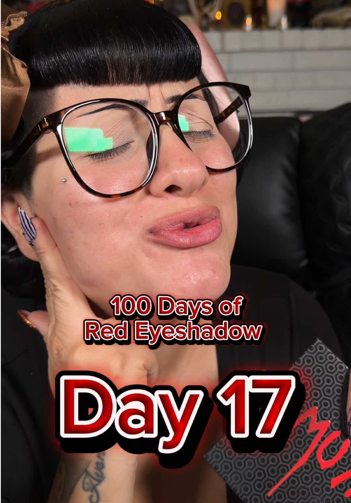 @sortaspookymom — WELCOME TO DAY 17 of 100 DAYS OF RED EYESHADOW!!! 