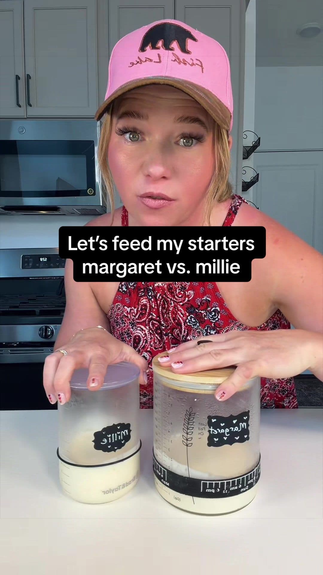 @hellofalife_55 — We’re home from camping, so first things first… time to wake up Margaret & Millie. 🤍🍞