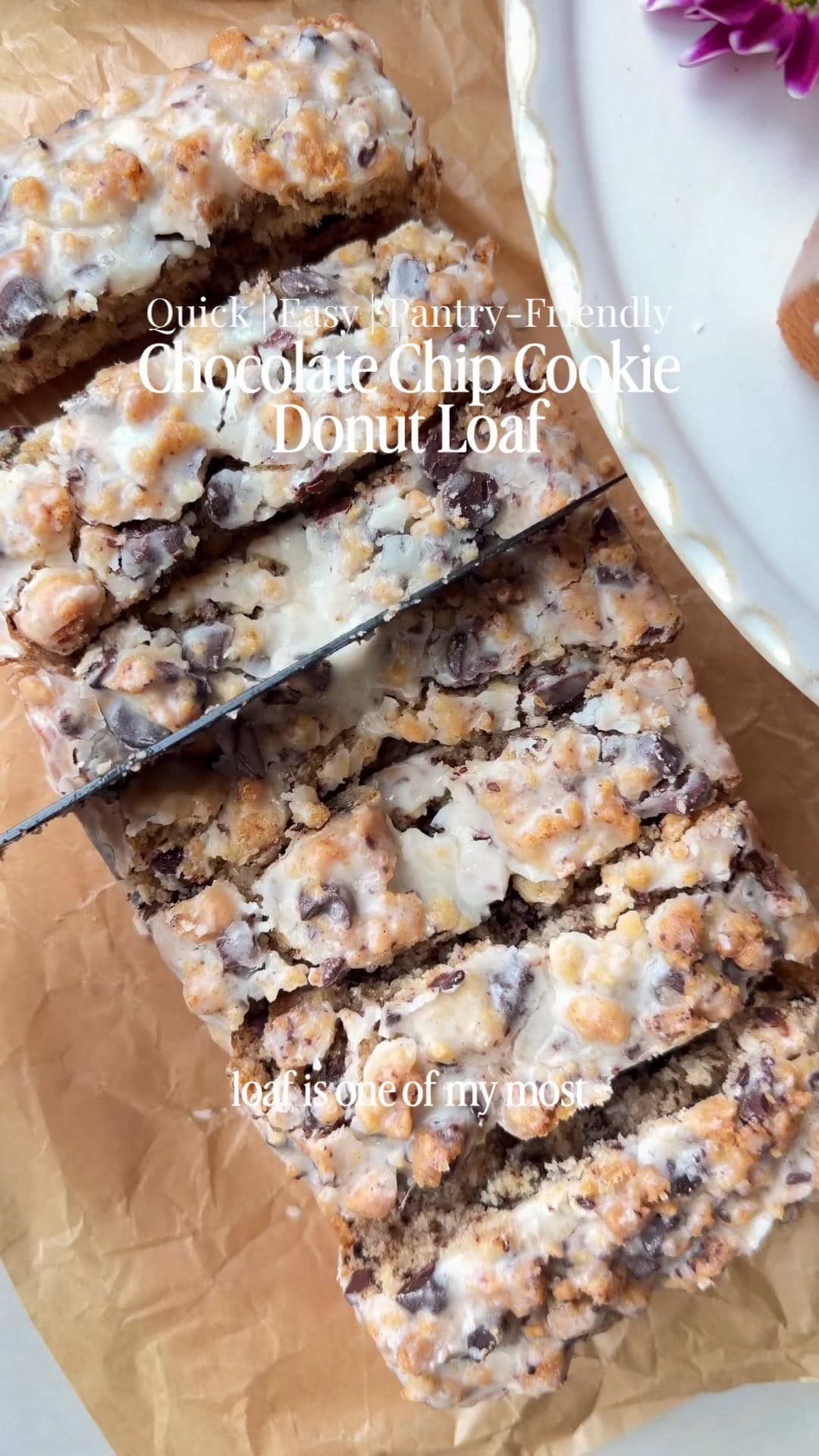 @obsessedwithcashews — 🍪CHOCOLATE CHIP COOKIE DONUT LOAF🍪