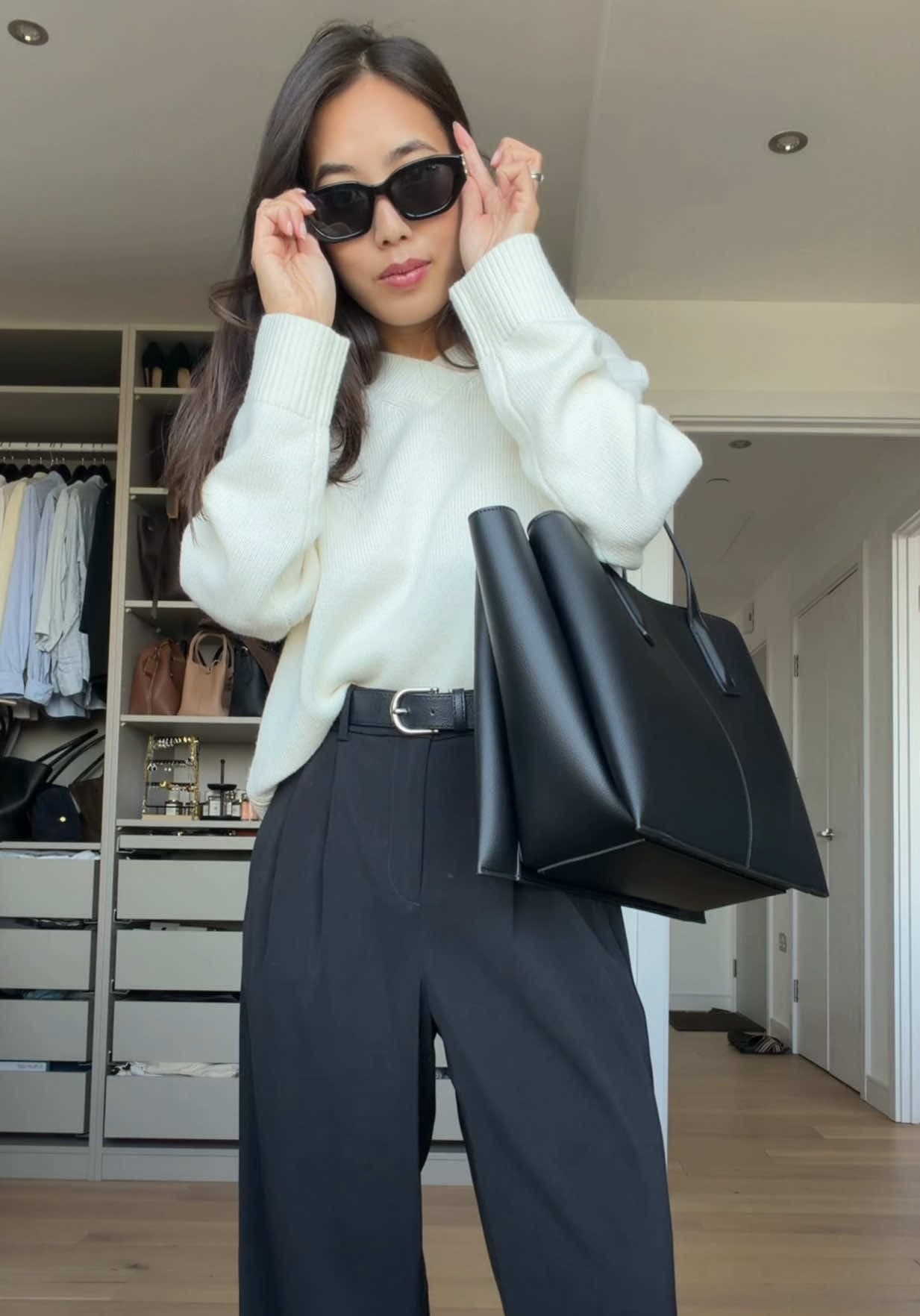 @marthahwin — Work outfit of the day - as always, simple but chic ✨ 