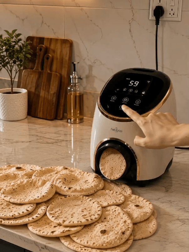 @reactionbost1 — Say Goodbye to Hand Making Rotis! Automatic Roti Maker Machine 😱✨