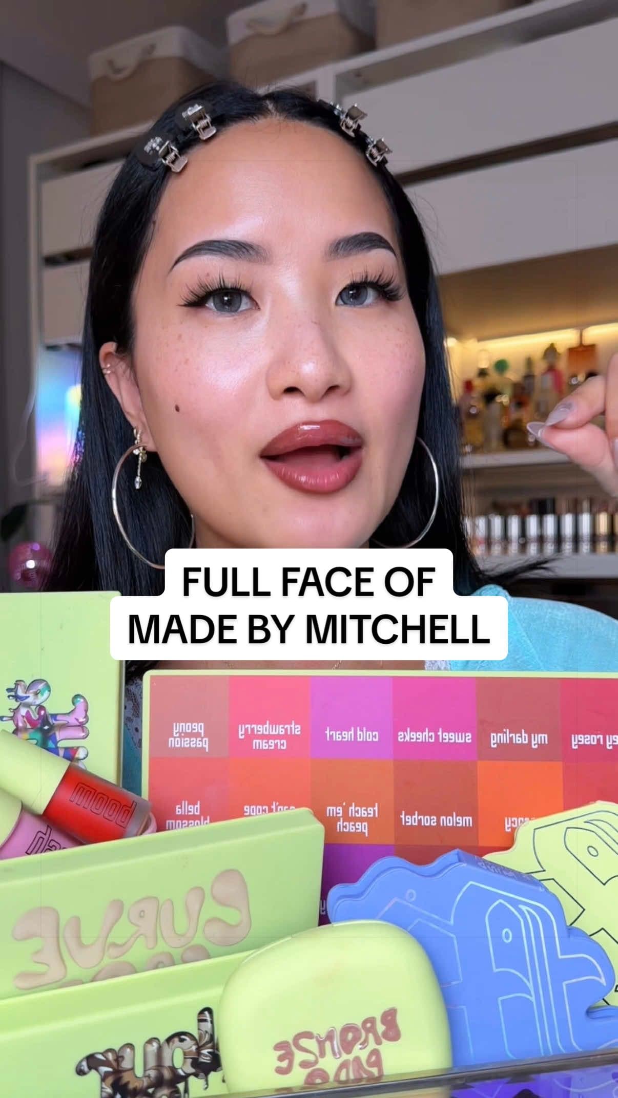 @demingai — retrying made by Mitchell makeup that we tried 2 years ago 💀🤣😭 #makeupreview #makeup #colorfulmakeup @🇬🇧MADEBYMITCHELL🇬🇧 @Bello Sponge 