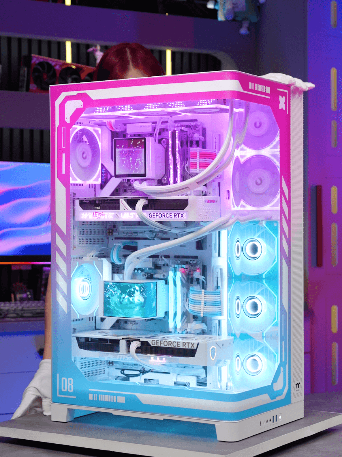 @techtesseract — What do you think of this His and Hers Pc build? 👀🙈 💙🩷 