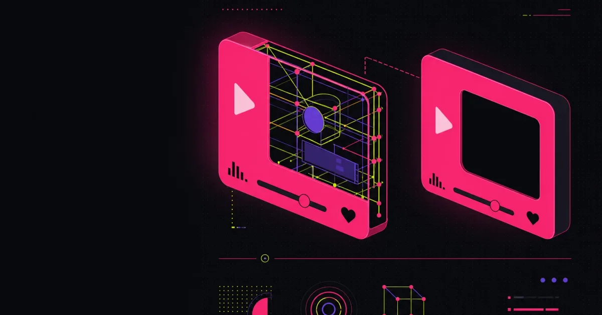A dim TikTok video copying the surface of a bright original while missing its underlying structural skeleton